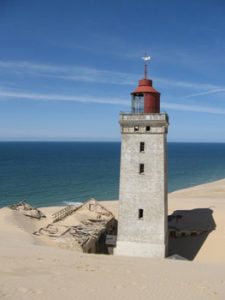 partly buried Rubjerg Knude Fyr lighthouse