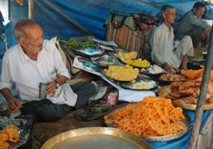 food stall in Old Delhi