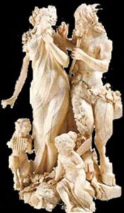 carved ivory figures
