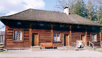 exterior of Fort Langley, BC