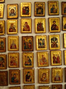 array of icons for sale in shop