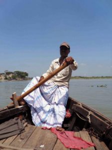 boatman on river