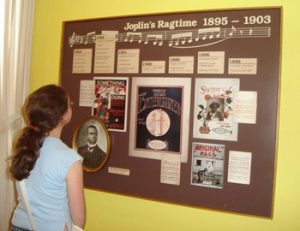 Joplin museum display of sheet music