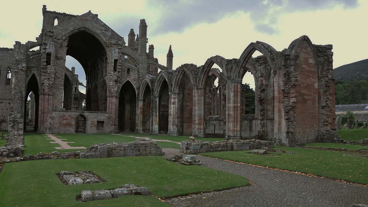 ruins of Melrose Abbey