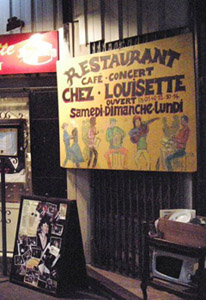 Chez Louisette restaurant, Paris