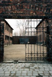 gate at Auschwitz