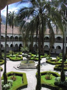 courtyard of Iglesia de San Francisco