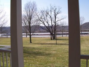 view of the Ohio River from Riverside house