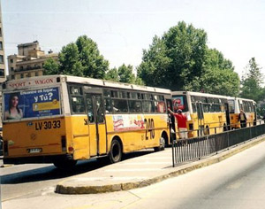 Santiago transit buses