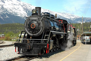 White Pass & Yukon steam locomotive