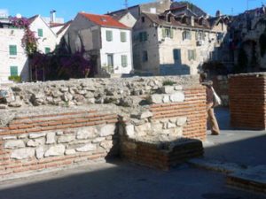 remains of ancient Roman walls, Split