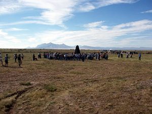 visitors at the Trinity Site