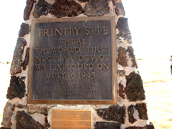 Trinity Site plaque