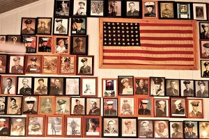 Wall of Veterans at Hwy77 Cafe