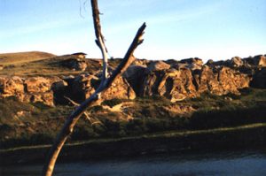 cliffs at Writing on Stone park