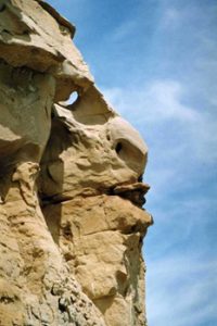 face formation in rocks