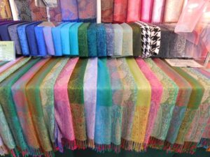 Silk Scarves in Charleston Market