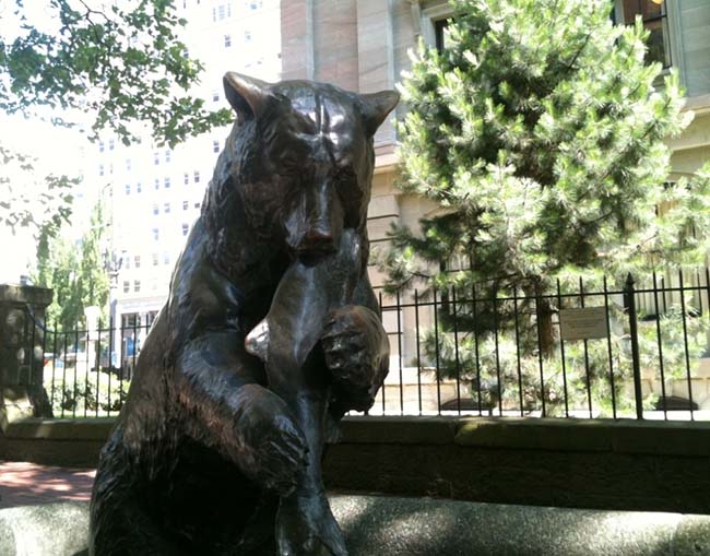 Fountain in downtown Portland, Oregon