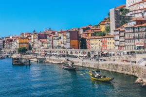 Colorful architecture in Porto, Portugal