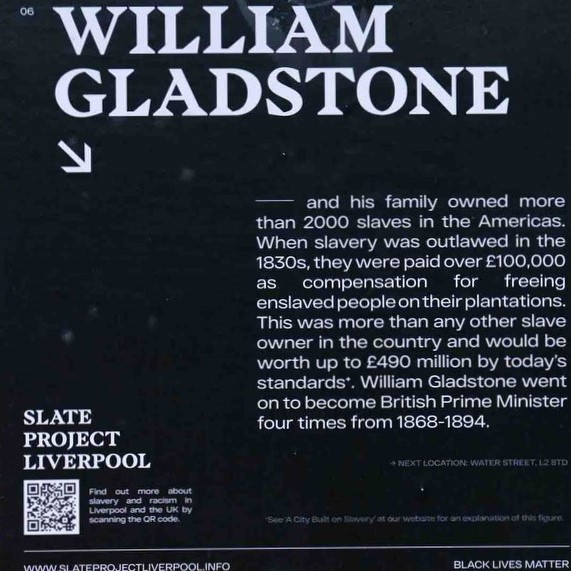 William Gladstone plaque