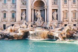 A photo of Trevi’s fountain