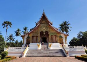 Buddhist monastery in broad daylight
