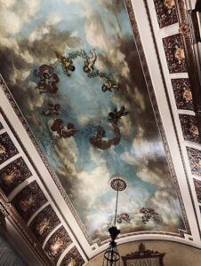 ceiling of Pfister hotel