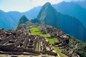 Panoramic view of Machu Picchu