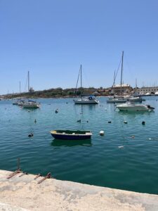 boats in harbour at Manoel