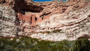 Ancient dwellings on a mountain.