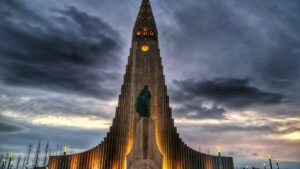 The exterior of the Hallgrimskirkja