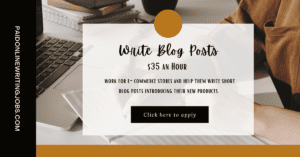 get paid for simple writing jobs