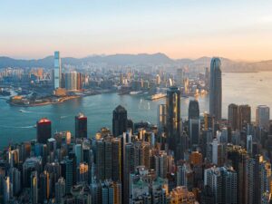 Hong Kong city skyline