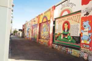 San Francisco murals in Mission area