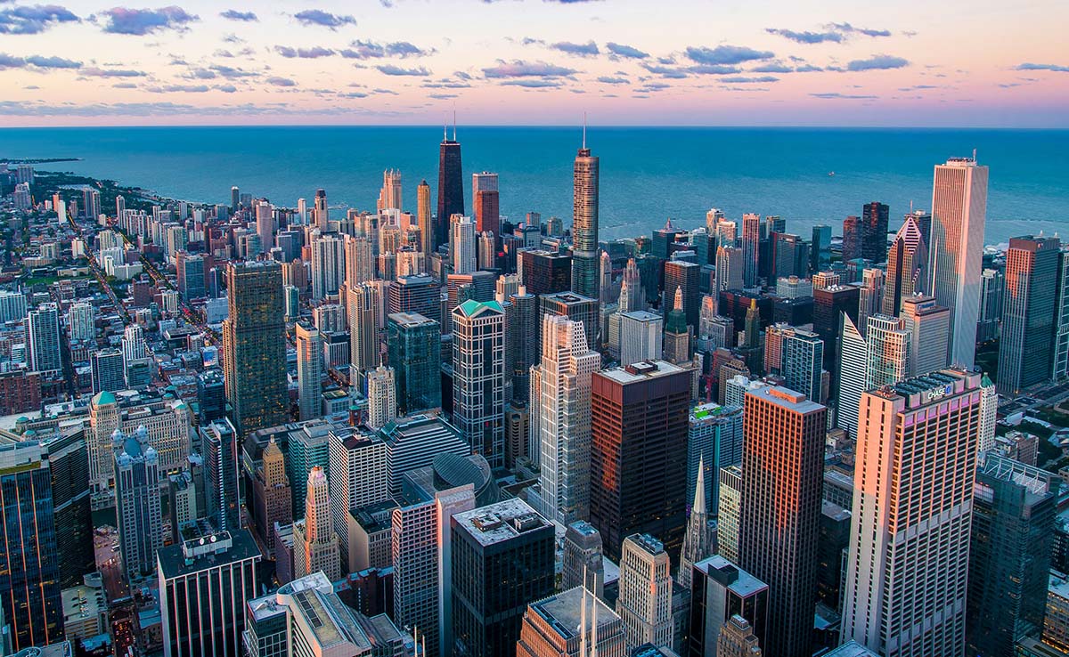 city skyline, Chicago