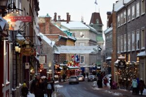 Old Quebec during Christmas time
