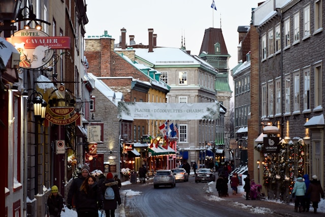 Old Quebec during Christmas time