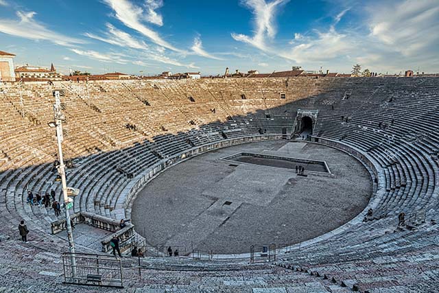 Roman arena in Verona Italy