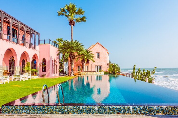 Morocco hotel swimming pool