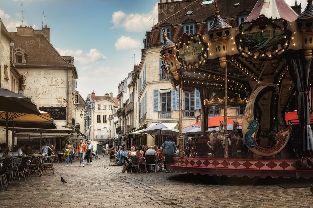 carousel in Dijon, France