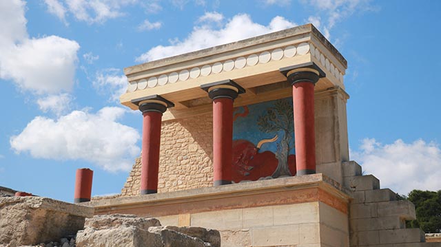 Knossos palace remains, Crete, Greece