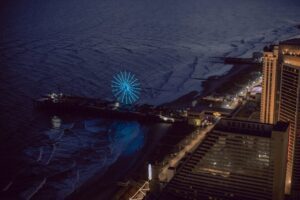 Atlantic city in the night