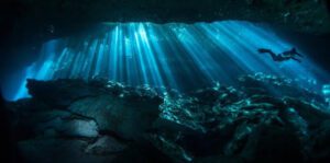 a cenote in Mexico