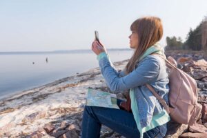 woman tourist in Australia