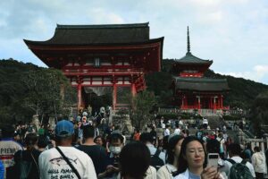 tourists in Japan