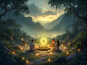 Bufo ceremony illustration
