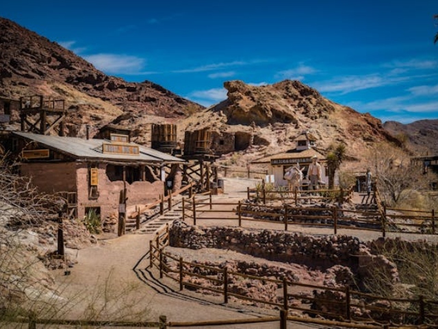 historic ghost city, and abandoned houses