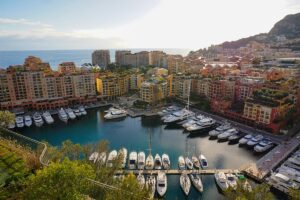 yachts in Monaco harbour