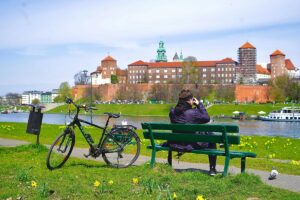 bicycle at historic site