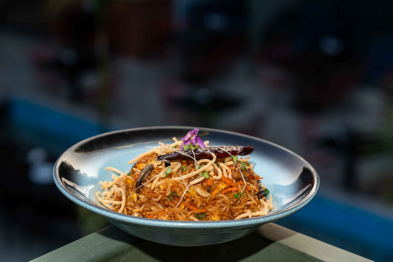 a pasta plate